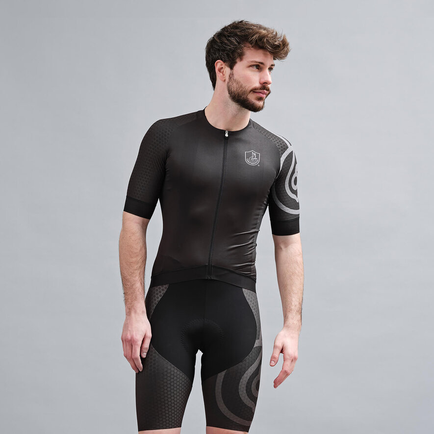 NEON JERSEY - SHORT SLEEVE - GREY, Black, hi-res-1