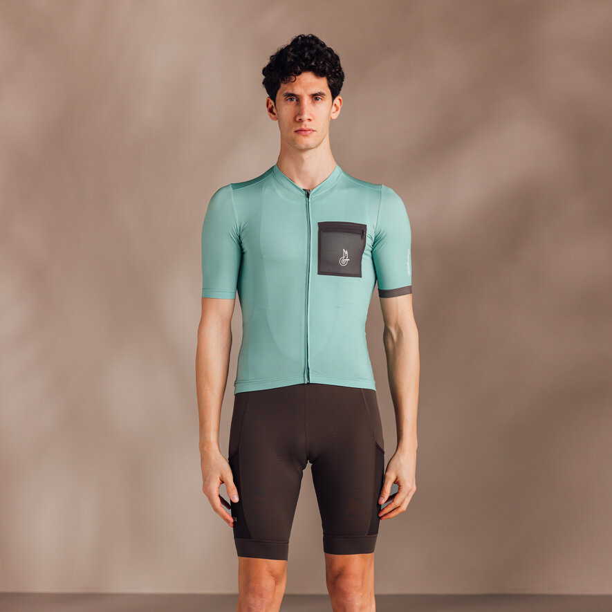 BECOME SPEED GRAVEL JERSEY - SHORT SLEEVE - BROWN, VERDE CHIARO, hi-res-1