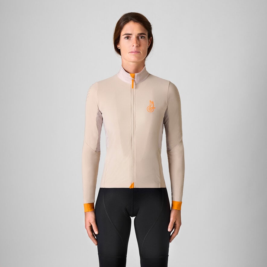 BECOME SPEED LONG-SLEEVED WINTER JERSEY, BEIGE, hi-res-1