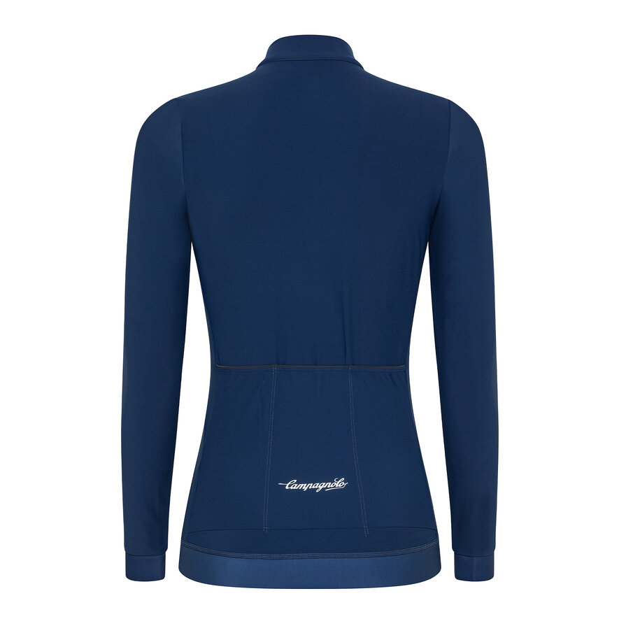 CROCE D AUNE WOMAN THERMAL JERSEY - LONG SLEEVE - DARK BLUE, BLAU, hi-res-1