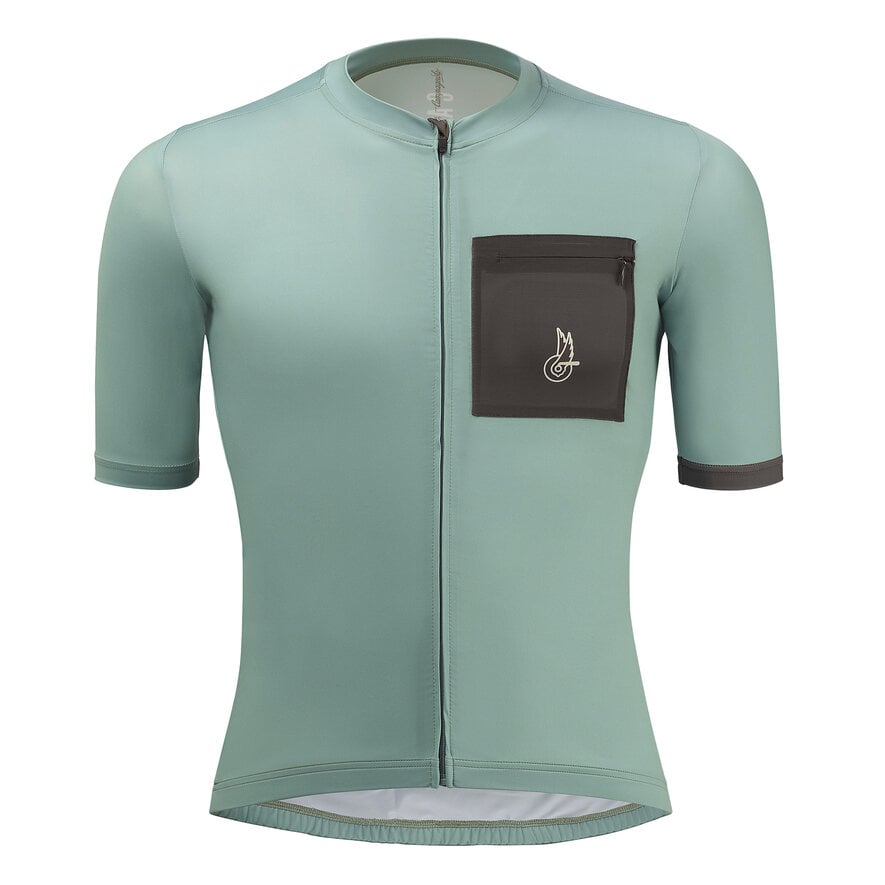BECOME SPEED GRAVEL JERSEY - SHORT SLEEVE - BROWN, LIGHT GREEN, hi-res-1