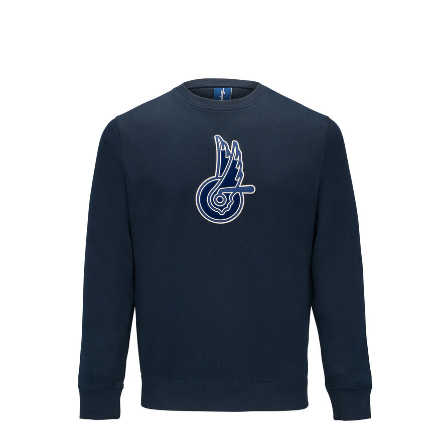 WINGED LOGO SWEATSHIRT - BLUE, BLUE, hi-res-1