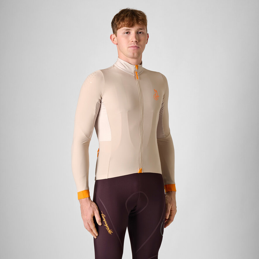 BECOME SPEED LONG-SLEEVED WINTER JERSEY, BEIGE, hi-res-1