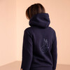 HOODED SWEATSHIRT, BLUE, hi-res-1