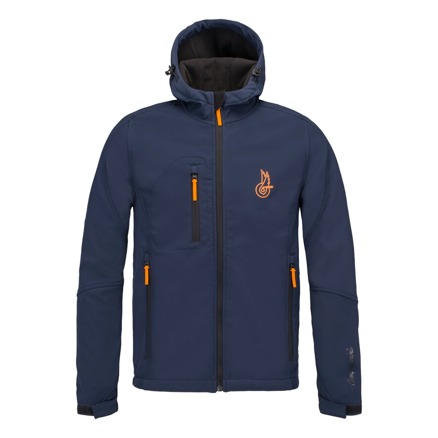 WINGED LOGO SOFT-SHELL JACKET, AZUL, hi-res-1