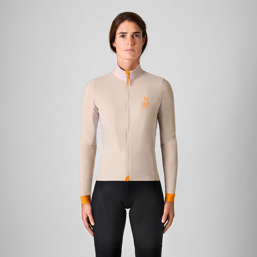 BECOME SPEED LONG-SLEEVED WINTER JERSEY, BEIGE, hi-res-1