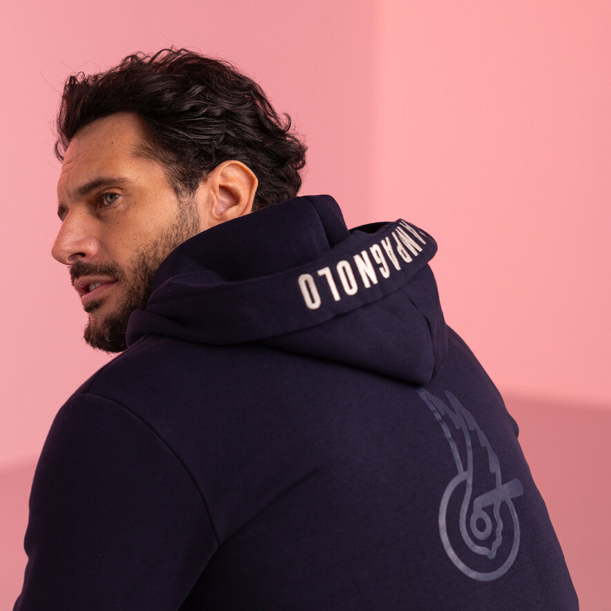 HOODED SWEATSHIRT, BLUE, hi-res-1