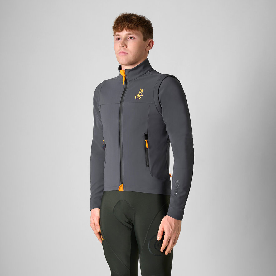 UNISEX BECOME SPEED JACKET WITH REMOVABLE SLEEVES, GRAU, hi-res-1