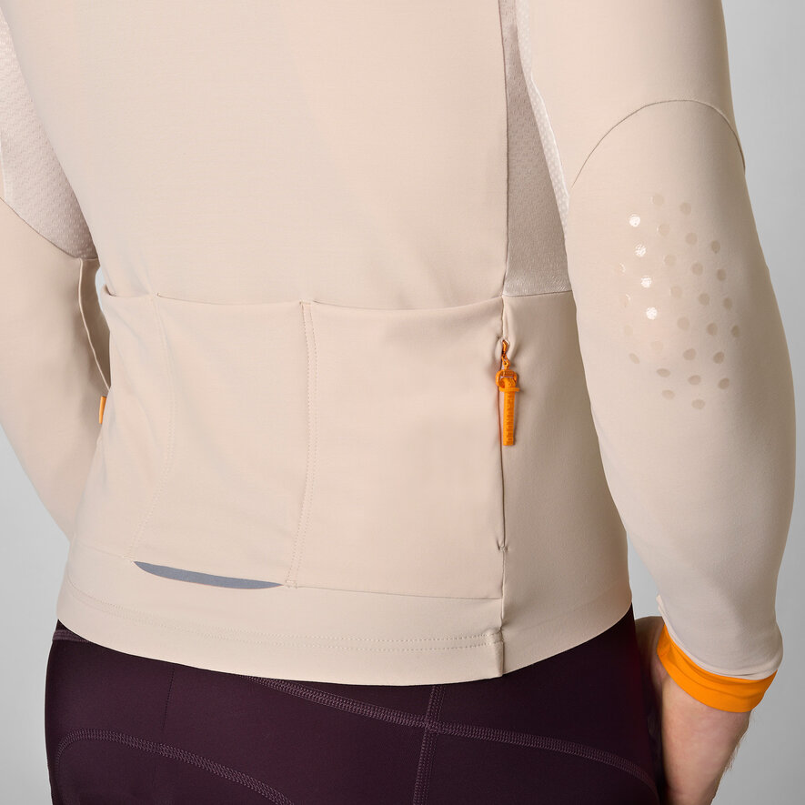 BECOME SPEED LONG-SLEEVED WINTER JERSEY, BEIGE, hi-res-1