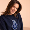WINGED LOGO SWEATSHIRT - BLUE, BLUE, hi-res-1