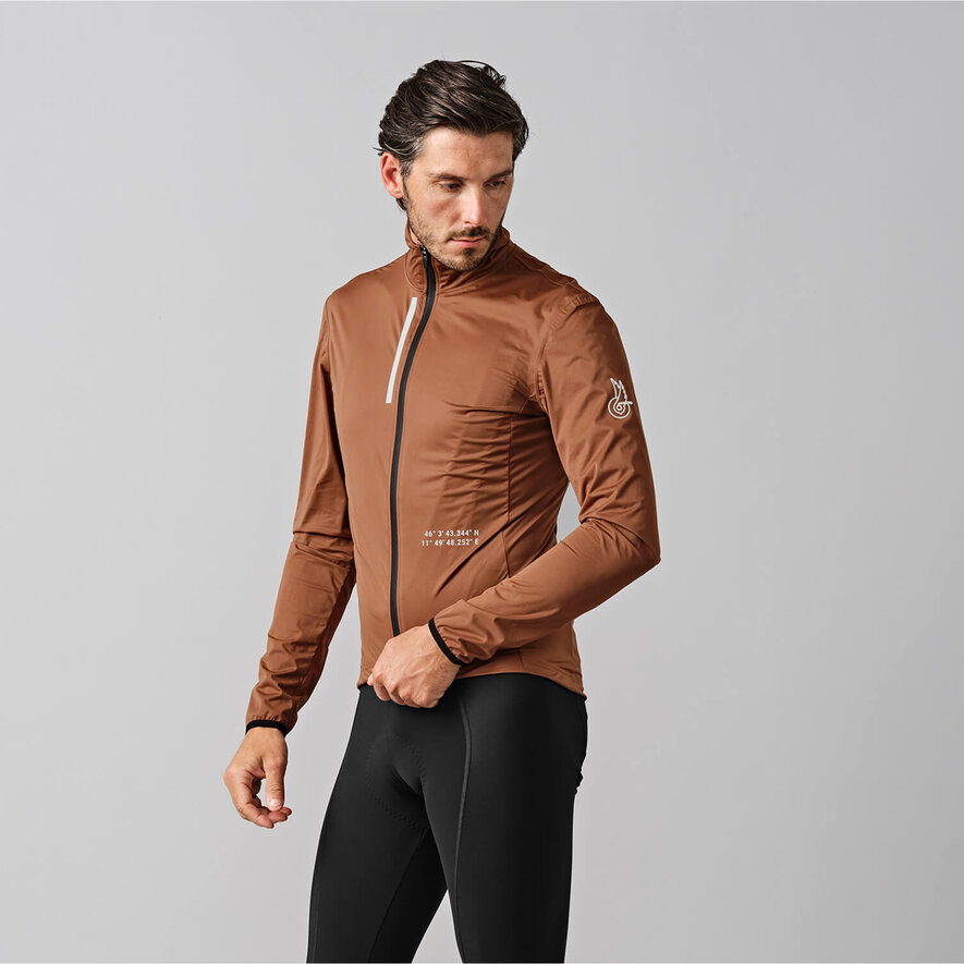 CROCE D AUNE WINTER LIGHT JACKET - BROWN, Brown, hi-res-1