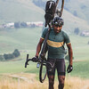 GENEBE SHETLAND JERSEY - SHORT SLEEVE - GREEN/MUSTARD, GREEN, hi-res-1