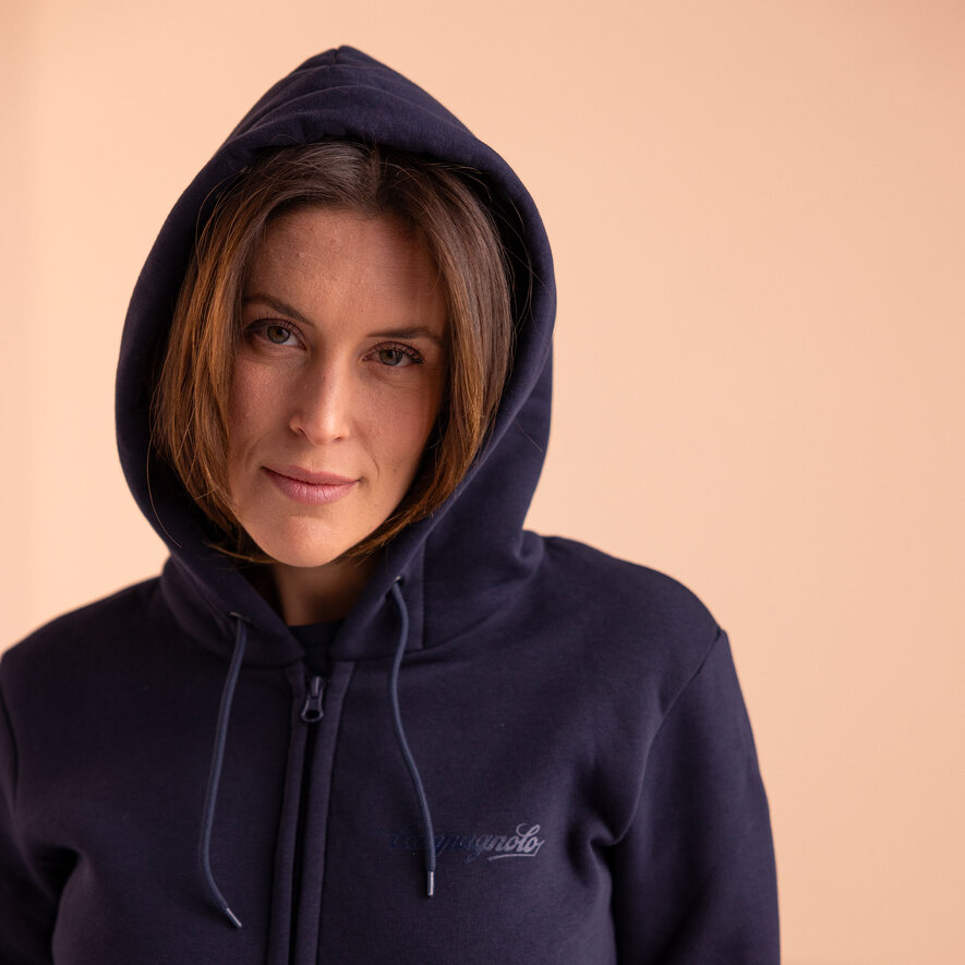 HOODED SWEATSHIRT, BLUE, hi-res-1