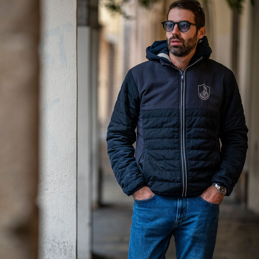 DOWN JACKET BLUE, AZUL, hi-res-1