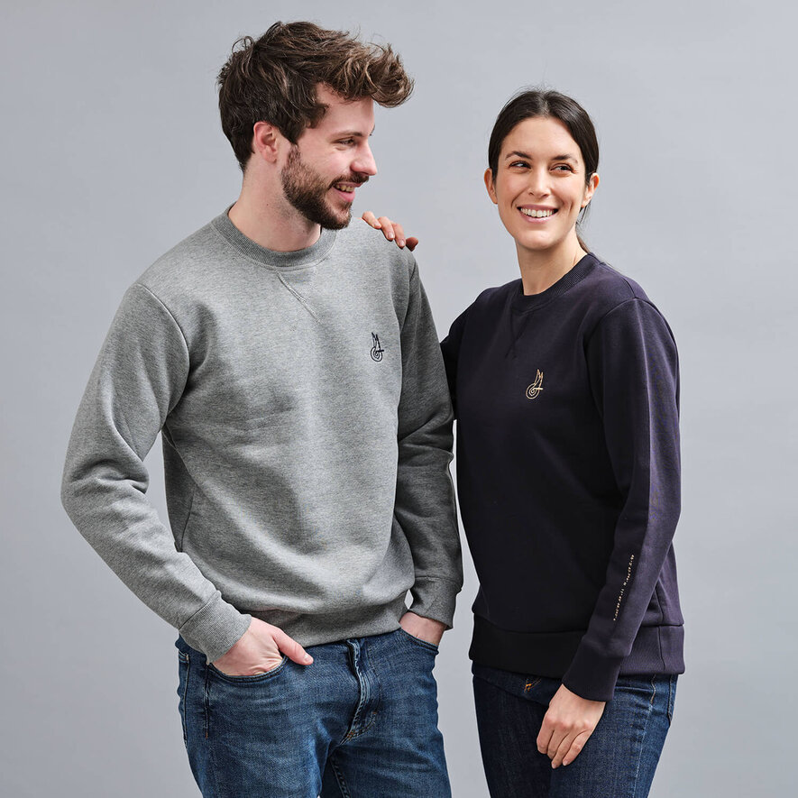 SWEATSHIRT LOGO - BLUE, Grey, hi-res-1