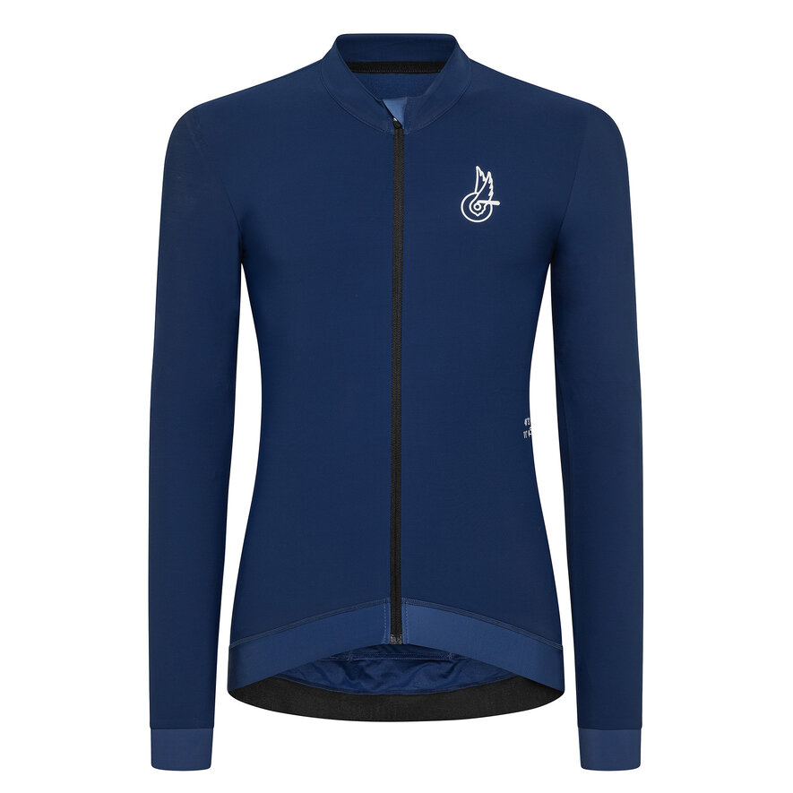 CROCE D AUNE THERMAL JERSEY - LONG SLEEVE - DARK BLUE, Blue, hi-res-1