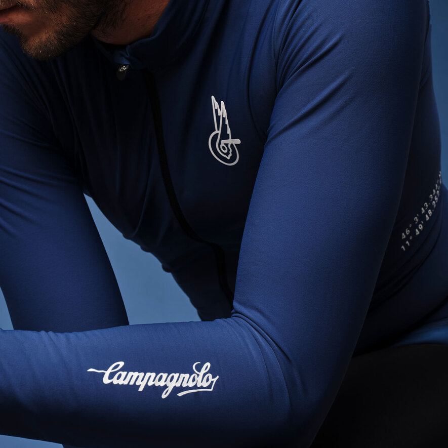 CROCE D AUNE THERMAL JERSEY - LONG SLEEVE - DARK BLUE, Blue, hi-res-1