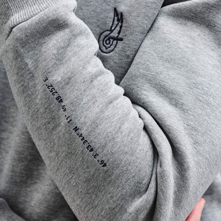SWEATSHIRT LOGO - BLUE, GRIS, hi-res-1