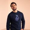 WINGED LOGO SWEATSHIRT - BLUE, BLUE, hi-res-1