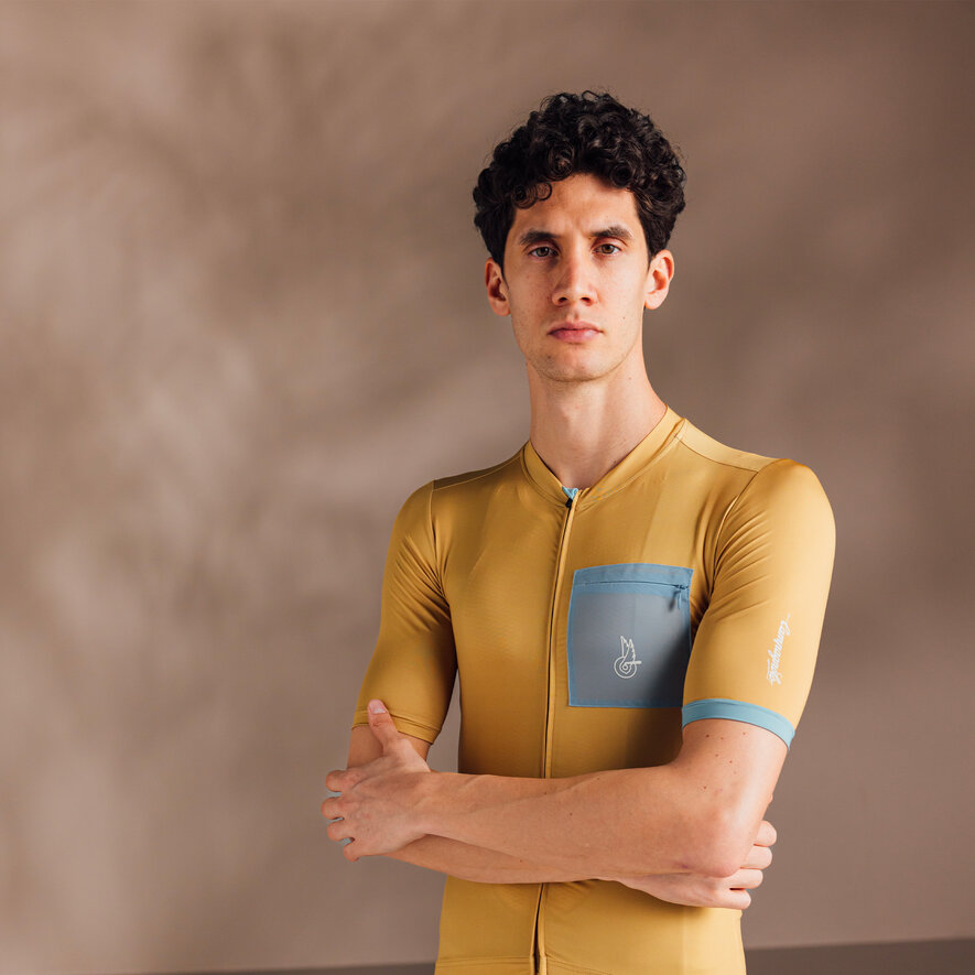 BECOME SPEED GRAVEL JERSEY - SHORT SLEEVE - BROWN, LIGHT BROWN, hi-res-1