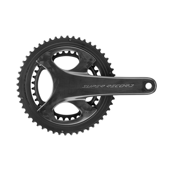 Pédalier Campagnolo Super Record 1982 NOS - Longueur Manivelle 170mm, Double Plateau, Alu, Taper Carré - Neuf