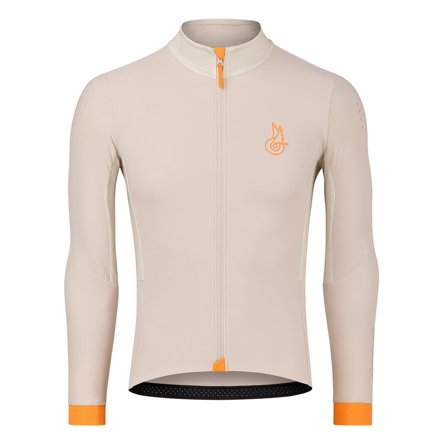 BECOME SPEED LONG-SLEEVED WINTER JERSEY, BEIGE, hi-res-1