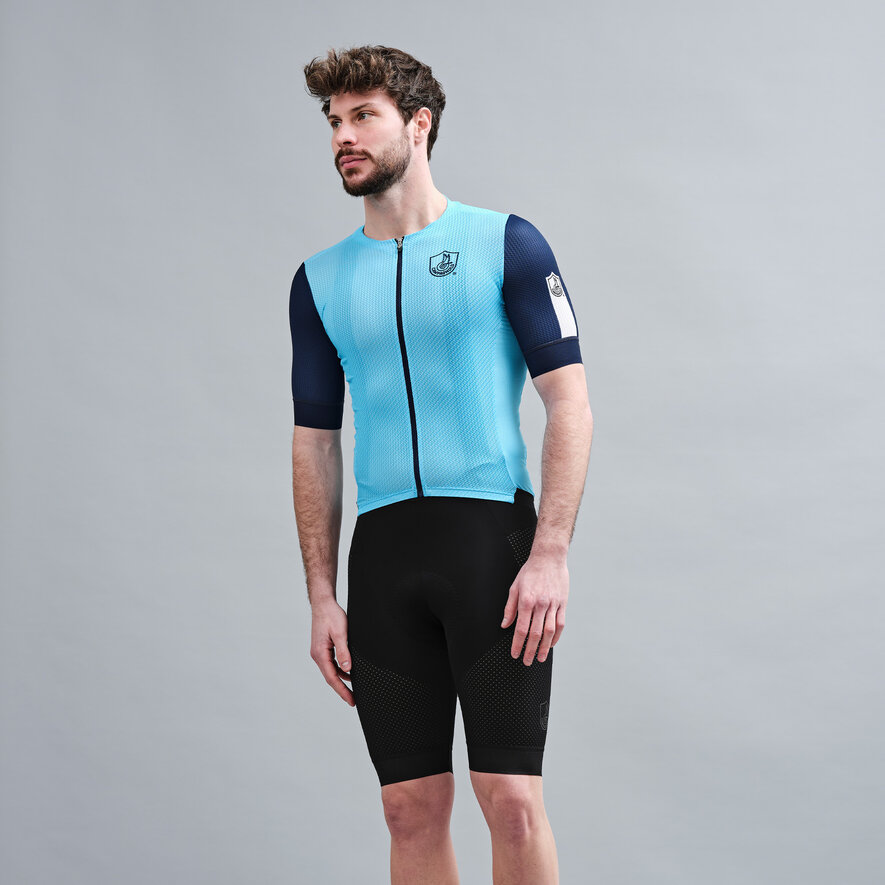 OSSIGENO JERSEY - SHORT SLEEVE - BLACK, BLEU CLAIR, hi-res-1