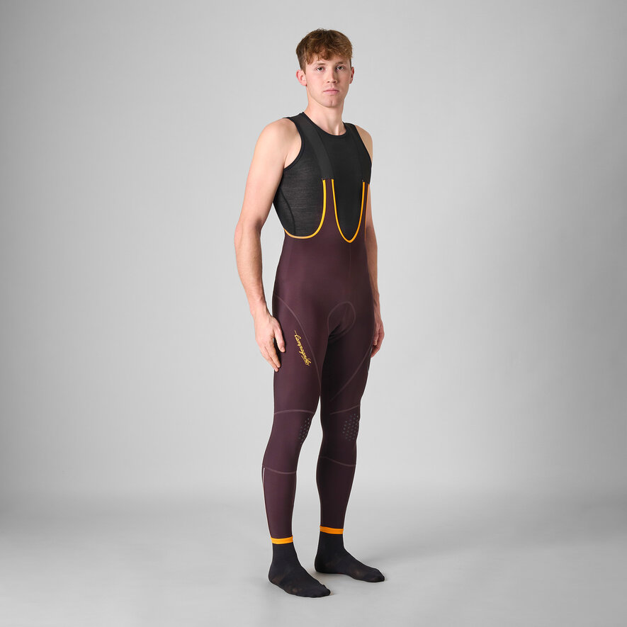 BECOME SPEED MEN'S WINTER BIB TIGHT, BORDEAUX, hi-res-1