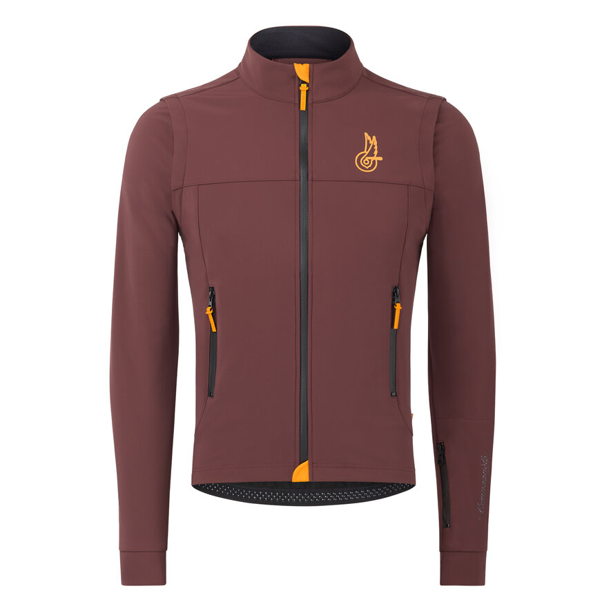 UNISEX BECOME SPEED JACKET WITH REMOVABLE SLEEVES, BORDEAUX, hi-res-1