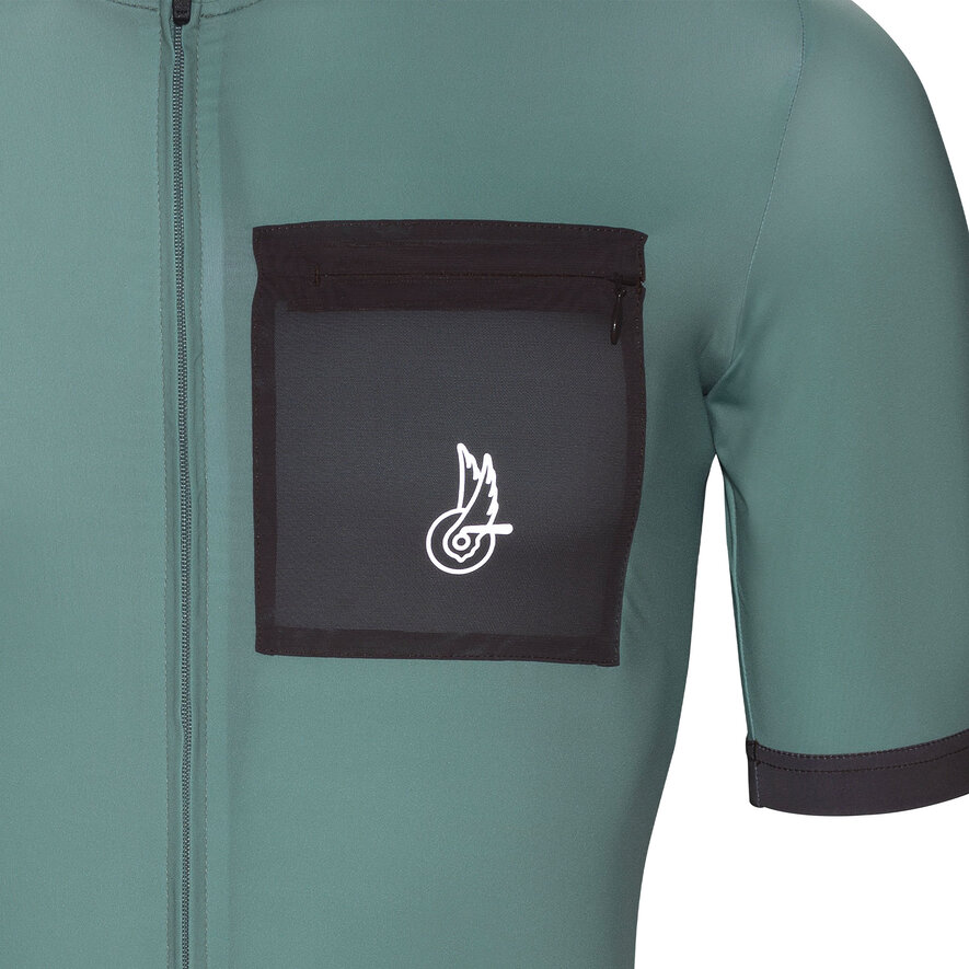 BECOME SPEED GRAVEL JERSEY - SHORT SLEEVE - BROWN, VERDE CHIARO, hi-res-1