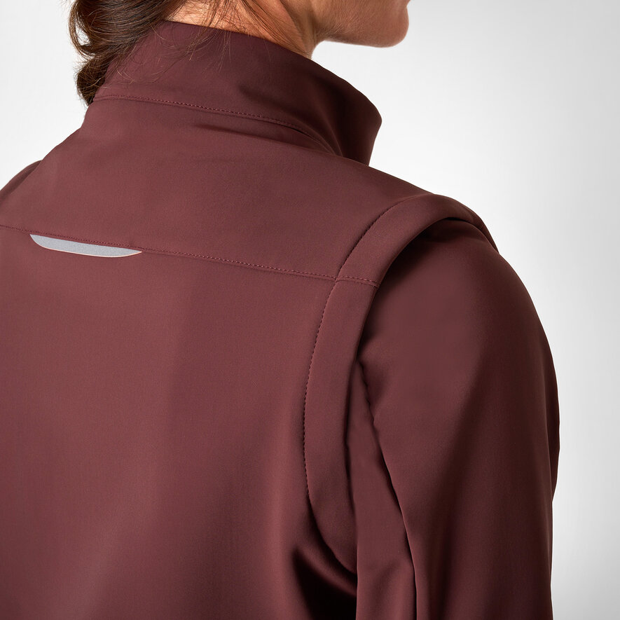 UNISEX BECOME SPEED JACKET WITH REMOVABLE SLEEVES, BORDEAUX, hi-res-1